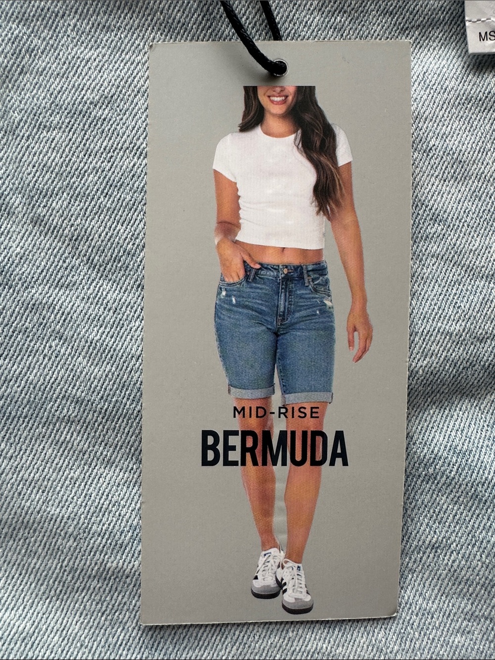Celebrity Pink Faded Light Blue Denim Shorts - Picture 6 of 6